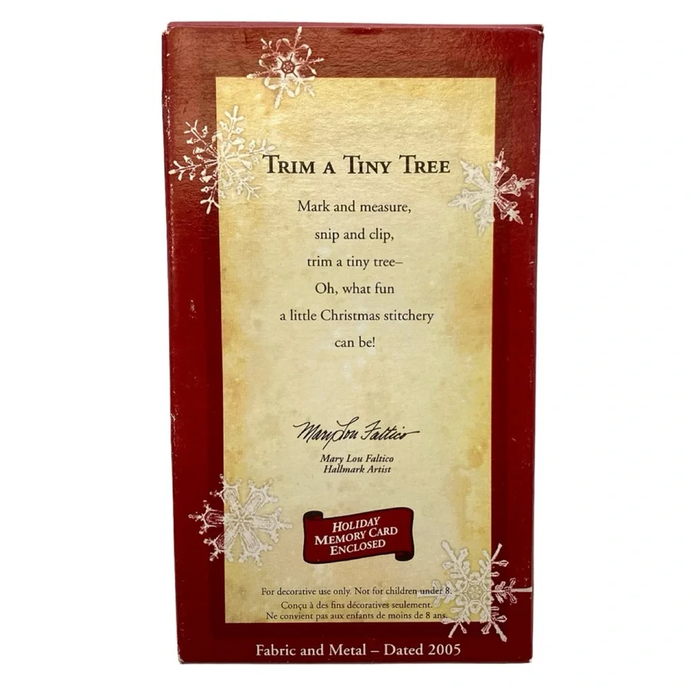 Hallmark 2005 “Trim A Tiny Tree” Christmas Ornament